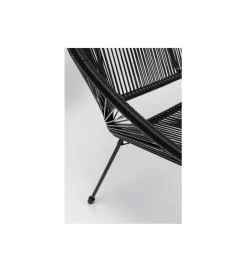 Ławka ACAPULCO 121 cm mono czarna