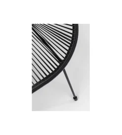 Ławka ACAPULCO 121 cm mono czarna