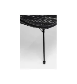 Ławka ACAPULCO 121 cm mono czarna