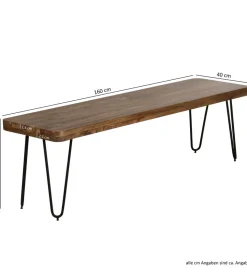 Ławka BAGLI 160 cm drewno sheesham