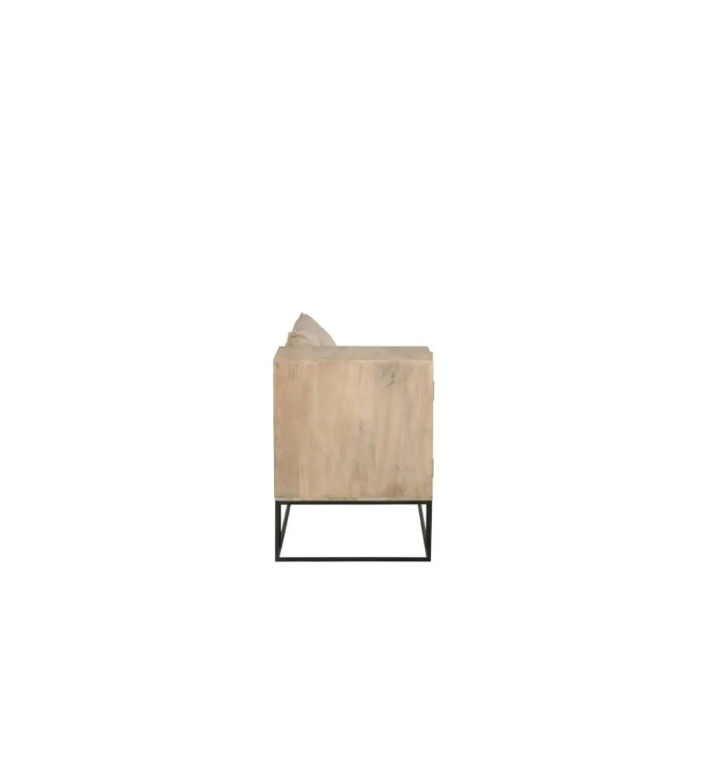 Ławka ENTRY WAY 100 cm drewno mango