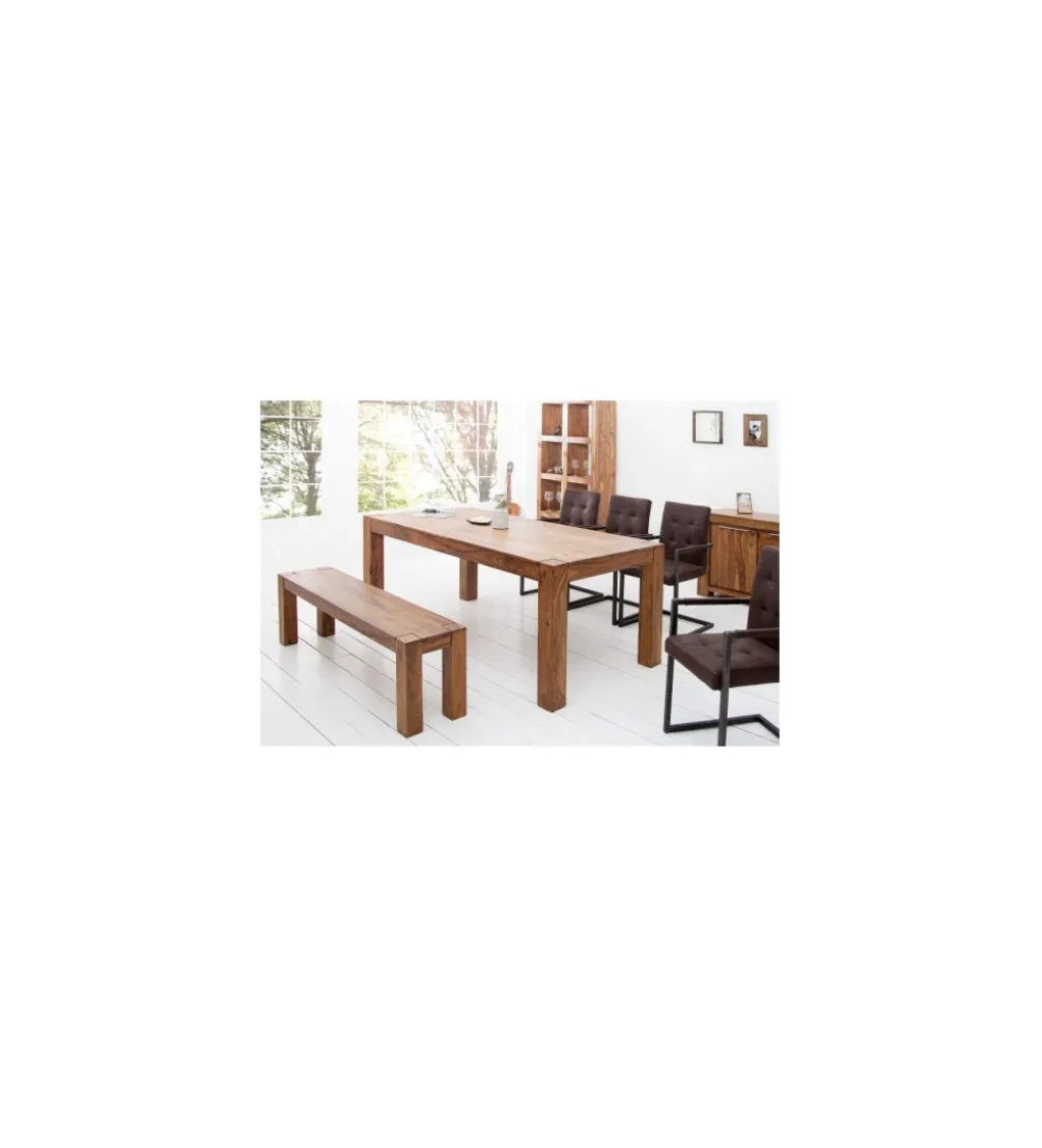 Ławka FINICE Makassar 140 Cm drewno Sheesham