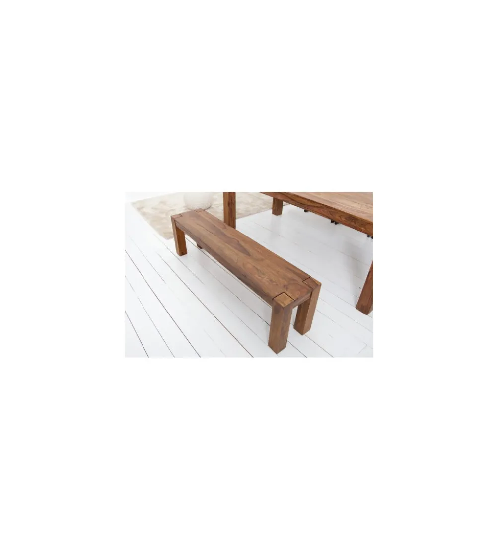 Ławka FINICE Makassar 140 Cm drewno Sheesham
