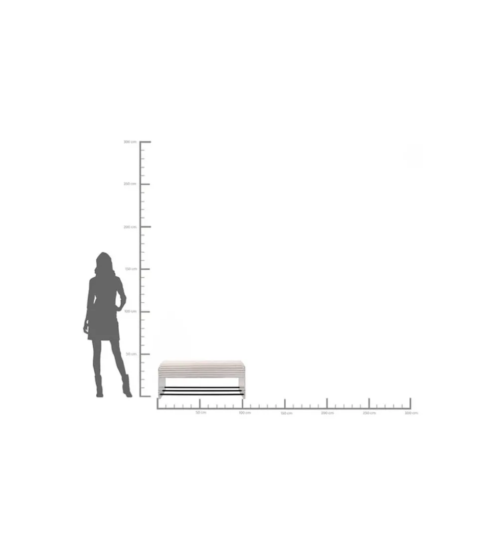 Ławka INSIDE 103 cm biała