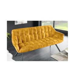Ławka LUISA 165 cm ciemna musztarda