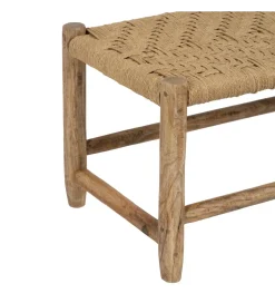 Ławka NEBERNLI 92 cm drewno mango naturalna