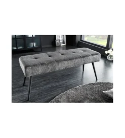 Ławka OLIWIA III 100 cm szturks ciemnoszara