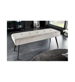 Ławka OLIWIA III 100 cm szturks jasnoszara
