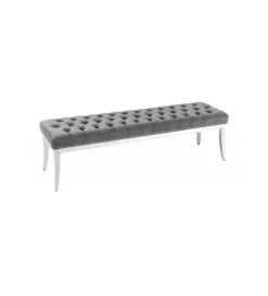 Ławka OXANA Modern Barock 164 cm Szara