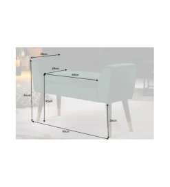 Ławka SCARLETT 90 cm szmaragdowa