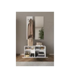 Ławka VITTORIA 91 cm biała