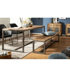 Ławka WOHNLING 120 cm drewno mango