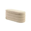 Ławka z schowkiem VOQUE 115 cm bouclé taupe