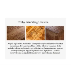Barek BODEGA 160 cm naturalny