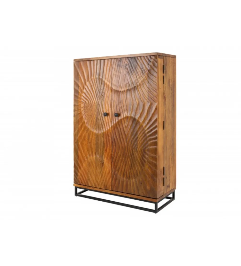 Barek komoda DAVIDE Scorpion 140 cm drewno mango brąz
