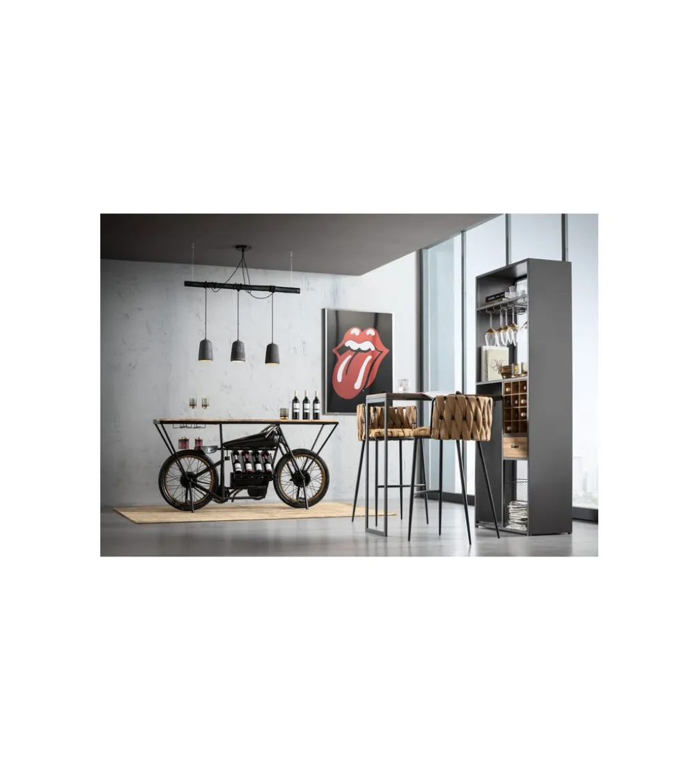 Barek Vinoteca 201 cm drewno jodła