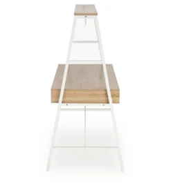 Biurko dwustanowiskowe COAST 139 cm w kolorze dąb sonoma biały