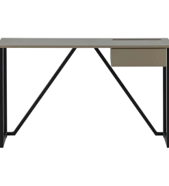 Biurko JULIUS 126 cm drewno sosny szary