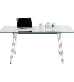 Biurko OFFICIA 160 x 80 cm szklane