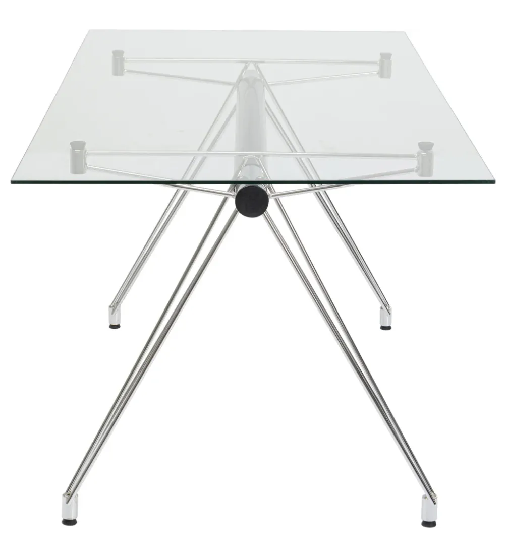 Biurko OFFICIA 160 x 80 cm szklane