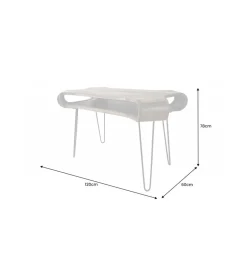 Biurko SPIN RETRO 120 cm drewno sheesham