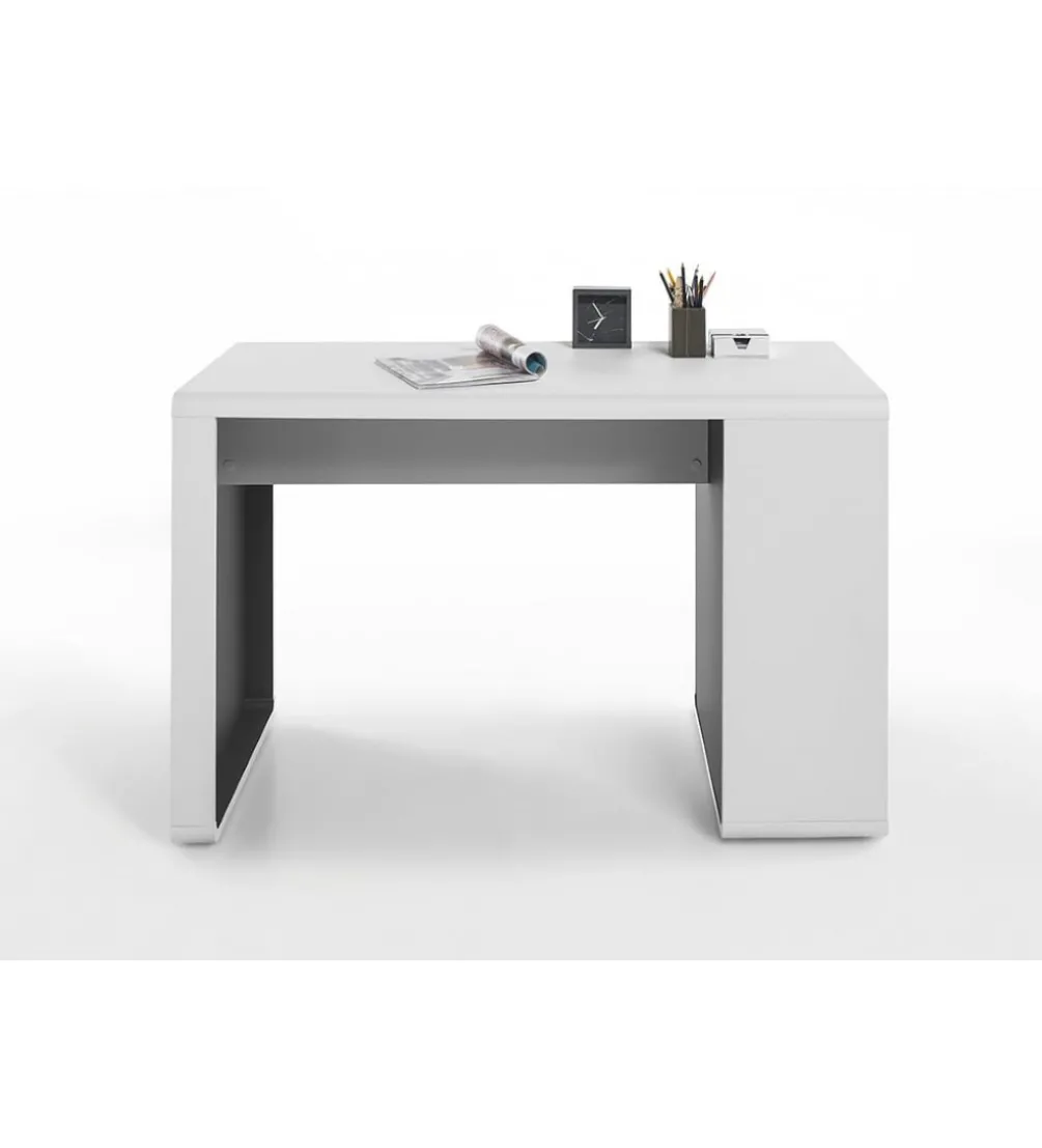 Biurko TADEO 120 cm biało antracytowe