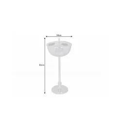 Chłodziarka na wino Royal 34 cm srebrna