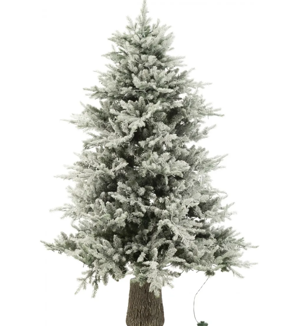 Choinka sztuczna 3000 Led sztuczny śnieg XAMS 210 cm biała