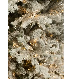 Choinka sztuczna 3000 Led sztuczny śnieg XAMS 210 cm biała