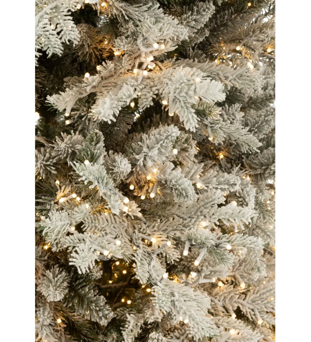 Choinka sztuczna 3000 Led sztuczny śnieg XAMS 210 cm biała