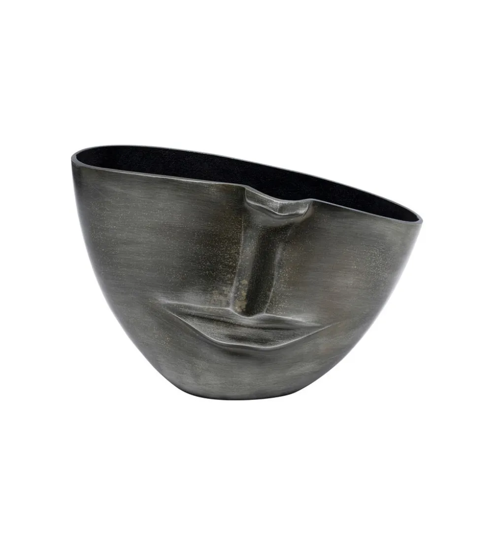 Doniczka Half face 31 cm antracytowy
