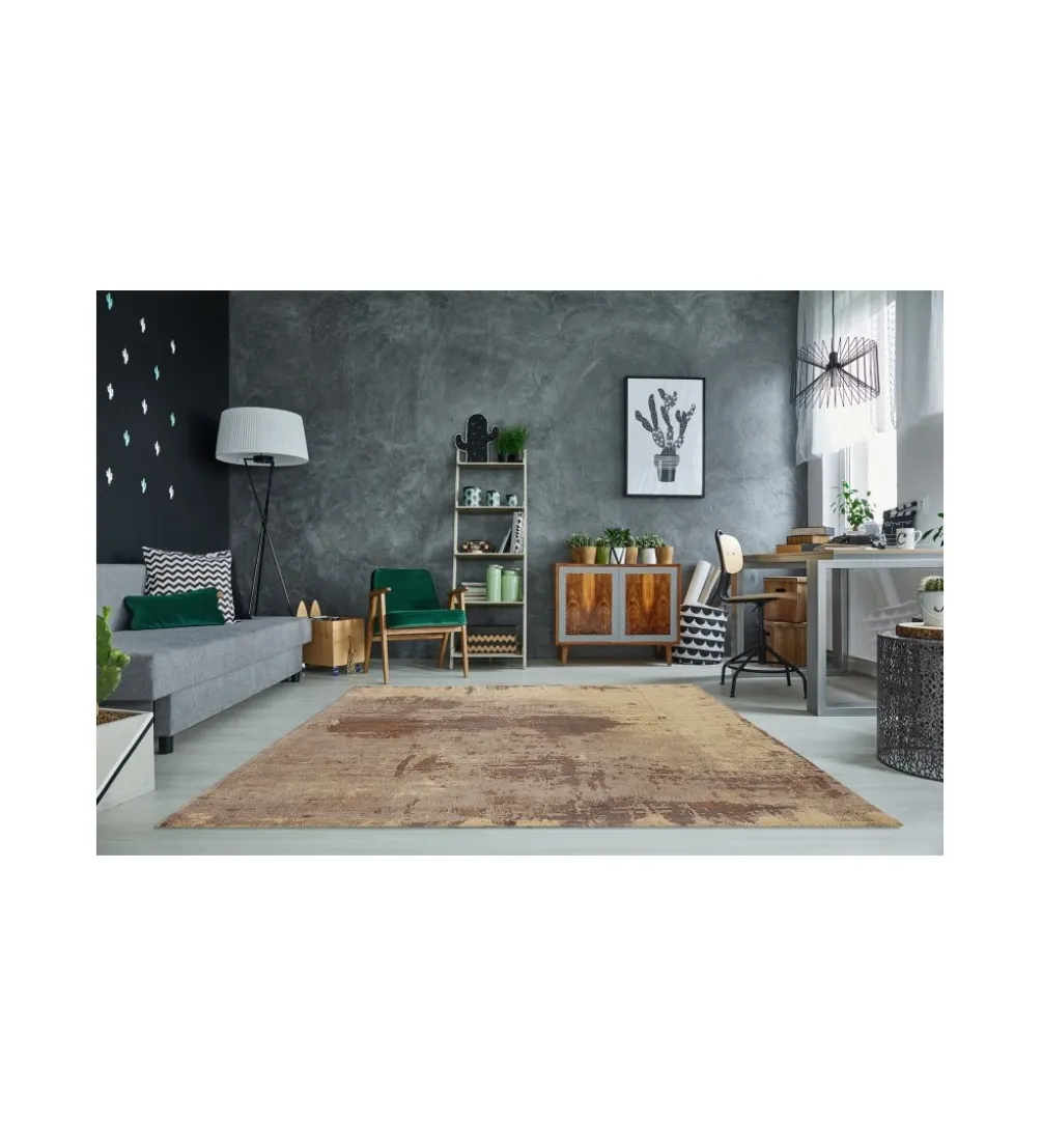 Dywan Batik 240 cm x 160 cm brązowy piasek