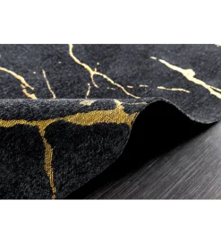 Dywan MARBLE 160 x 240 cm czarno złoty