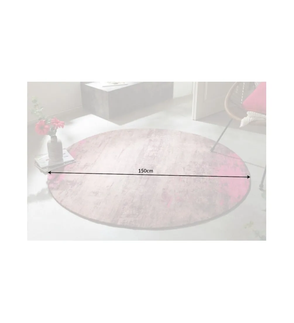 Dywan modern art 150 cm różowy