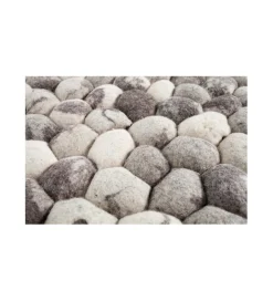 Dywan Organic 200 cm x 120 cm szary filcowy