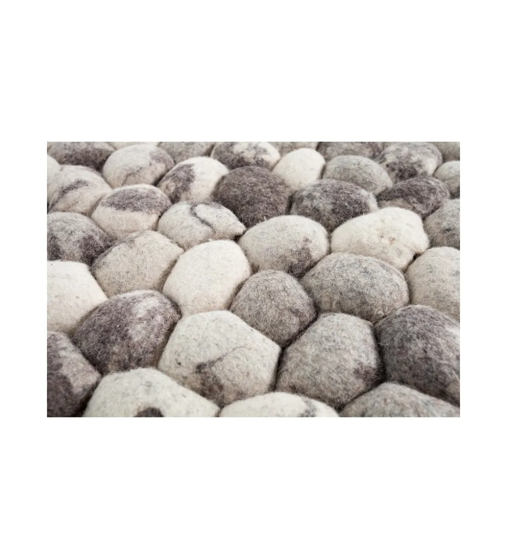 Dywan Organic 200 cm x 120 cm szary filcowy