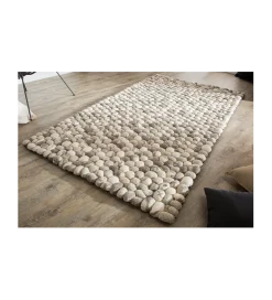 Dywan Organic 200 cm x 120 cm szary filcowy