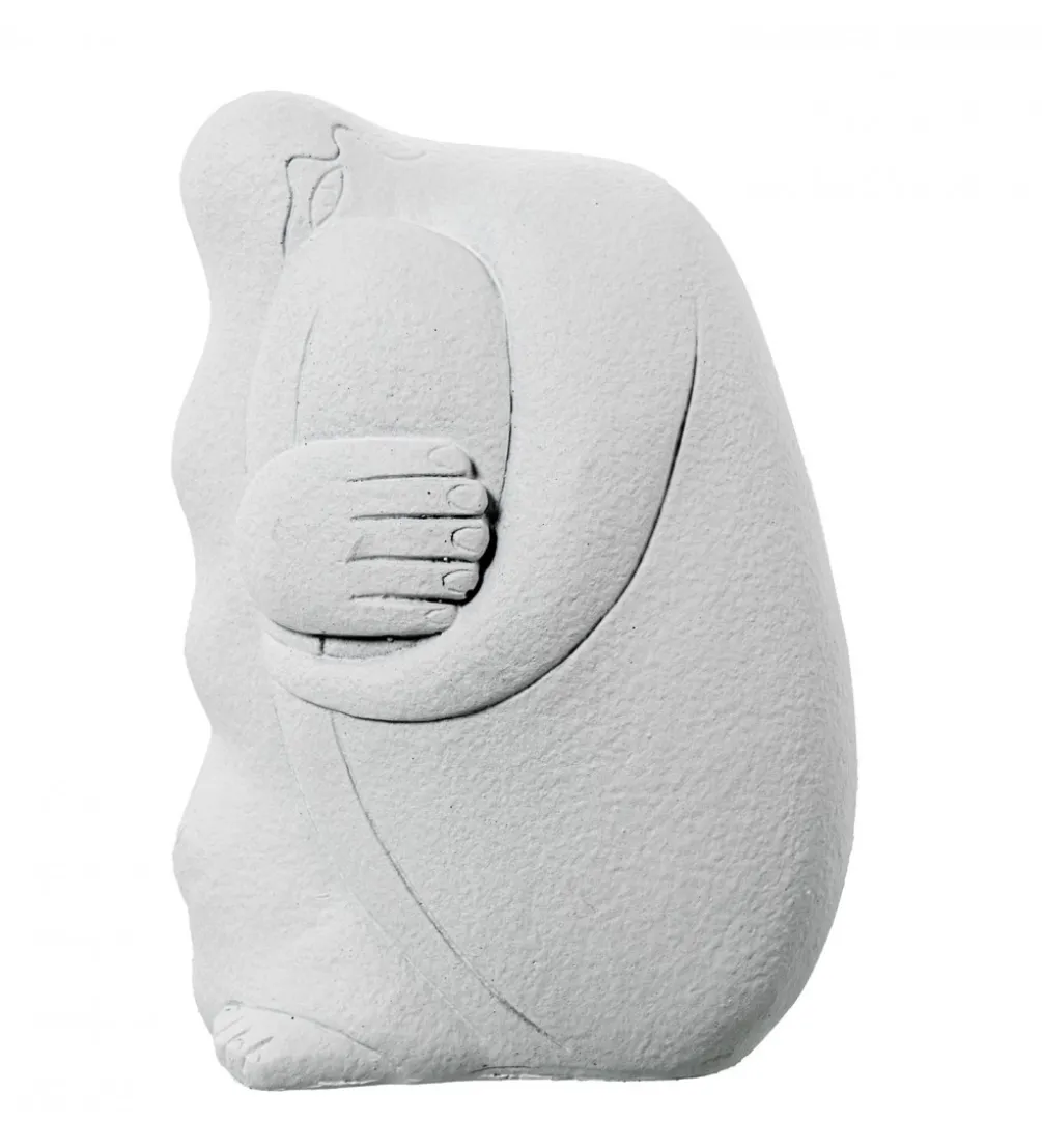 Figurka ABSTRACT 20 cm ceramika biała