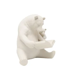 Figurka READING BEARS 18 cm beżowa