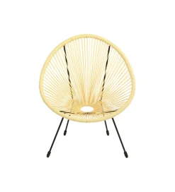Fotel ACAPULCO 85 cm jasnożółty