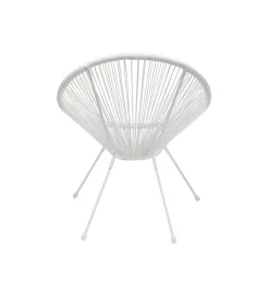 Fotel ACAPULCO 85 cm mono biały