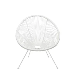 Fotel ACAPULCO 85 cm mono biały