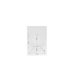 Fotel ACAPULCO 85 cm mono biały