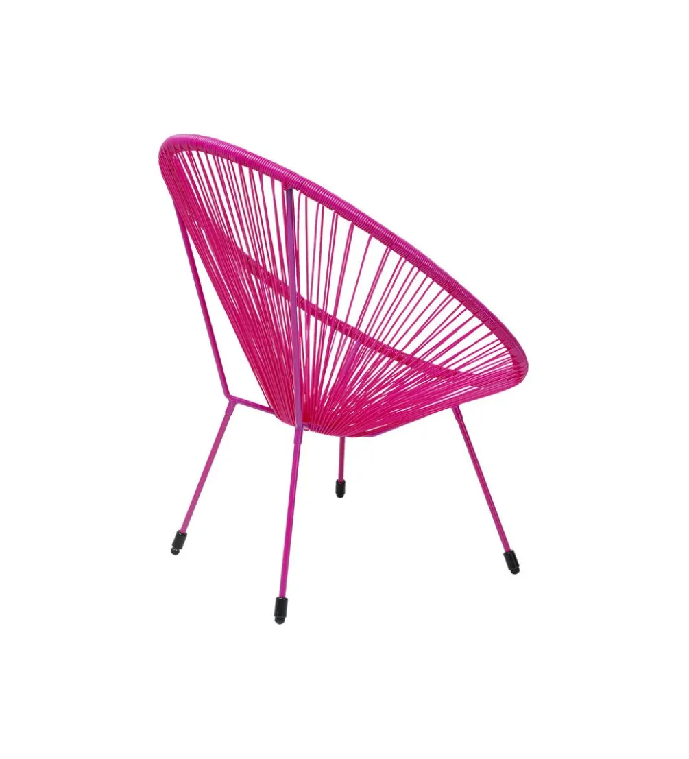 Fotel ACAPULCO 85 cm mono różowy