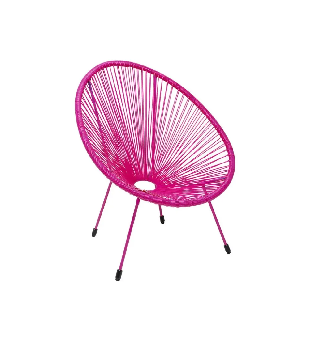 Fotel ACAPULCO 85 cm mono różowy