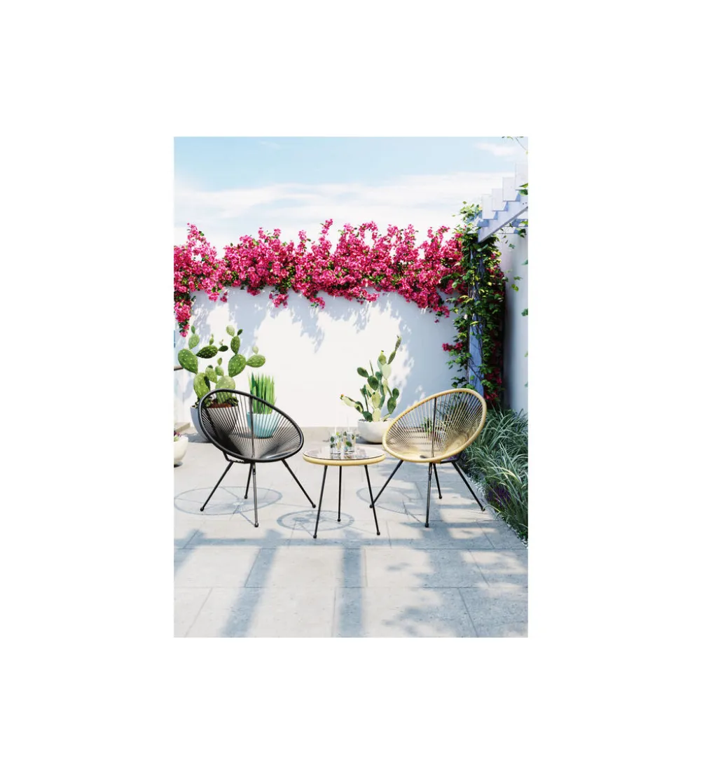 Fotel ACAPULCO MONO 85 cm czarny
