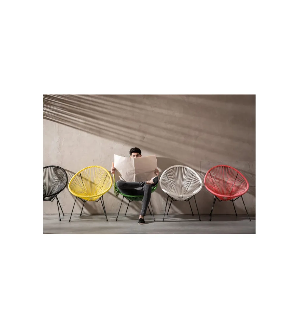 Fotel ACAPULCO MONO 85 cm czarny