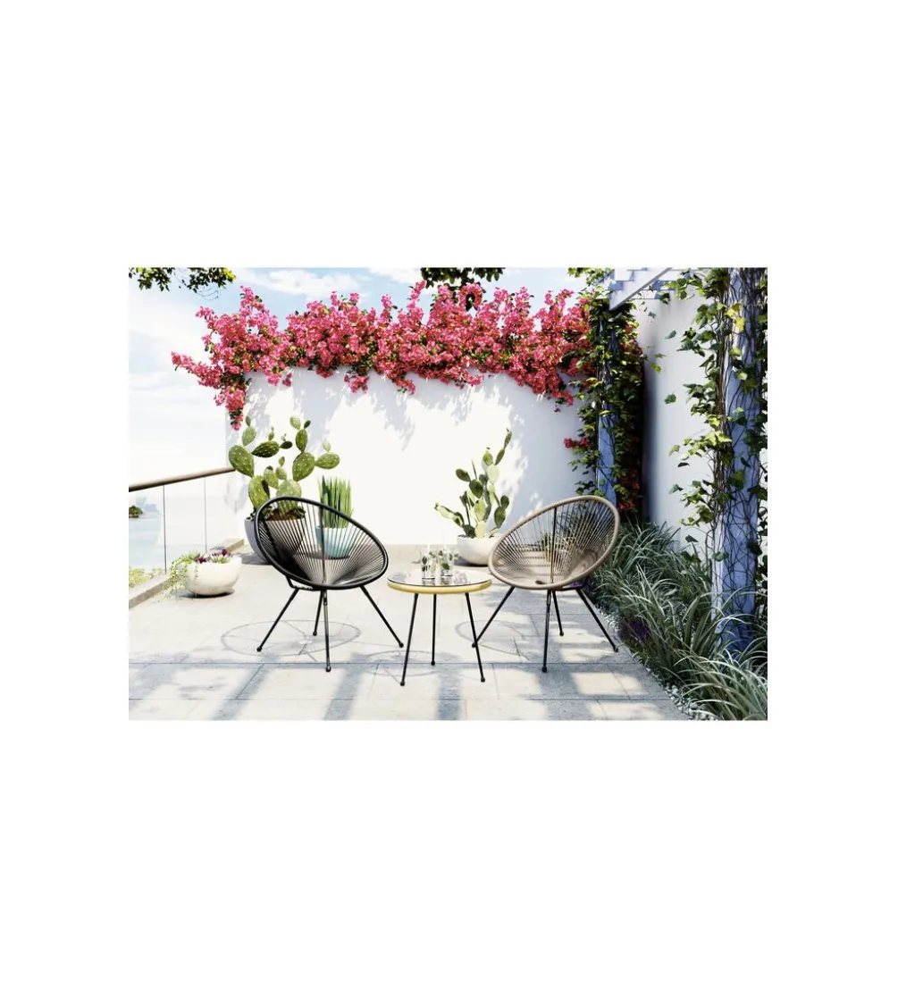Fotel ACAPULCO MONO 85 cm czarny