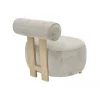 Fotel AKENEHI 70 cm beżowy