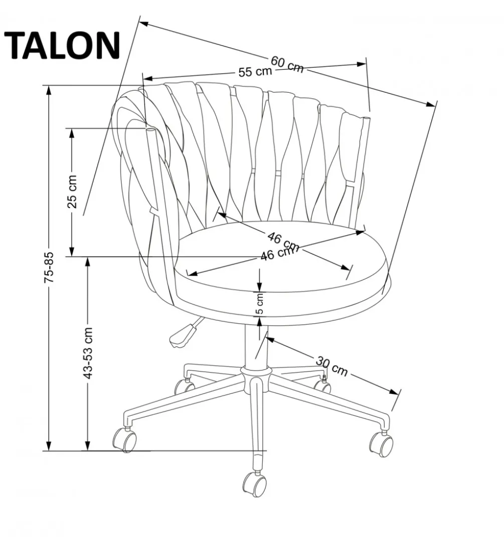 Fotel biurowy TALON beżowy